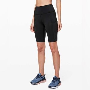 Lululemon Fast And Free Short 10" *Non-Reflective Black W7AY7S size 4